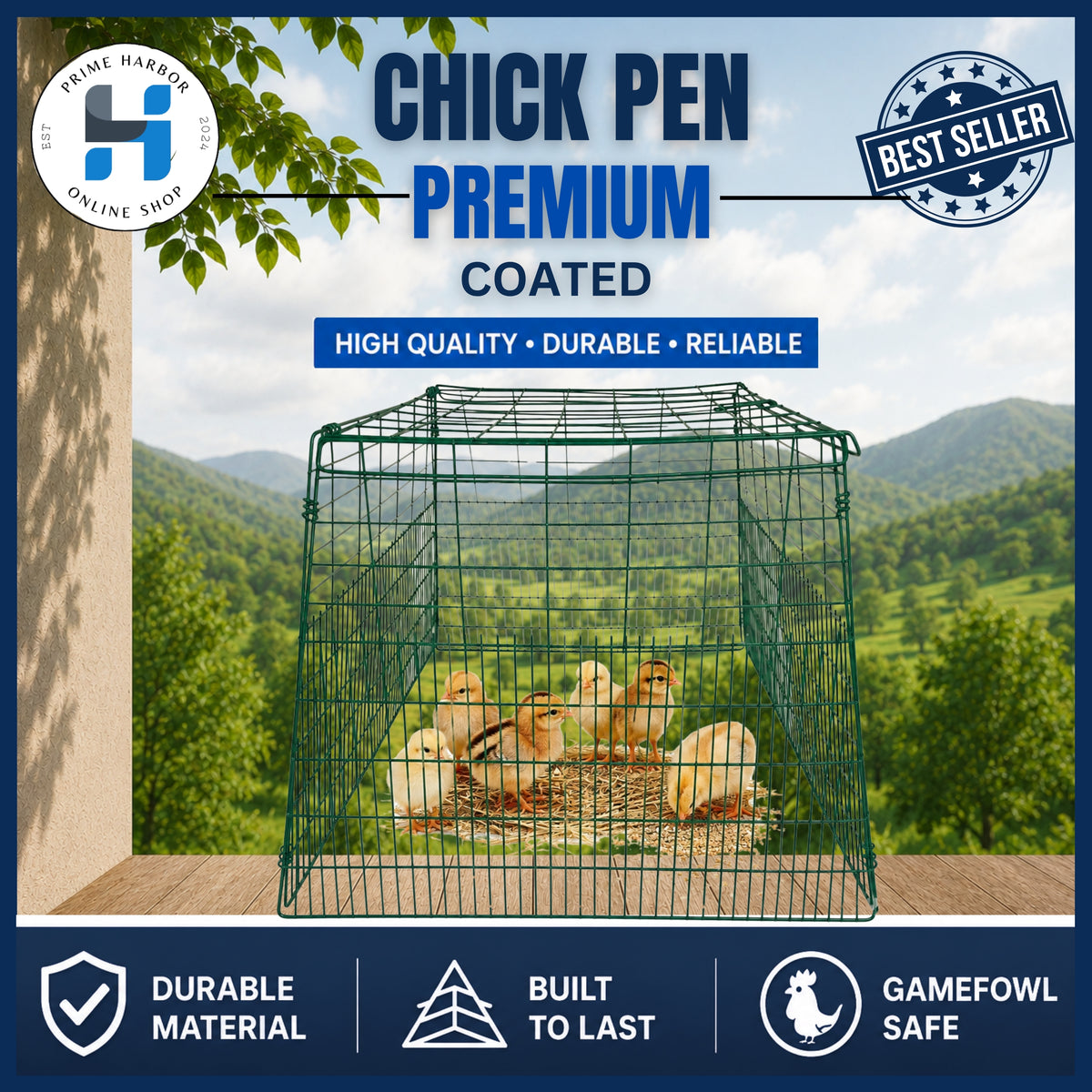 Chick Pen Premium / Scratch Pen for chicks / Kulungan ng Sisiw / Chicken Cage