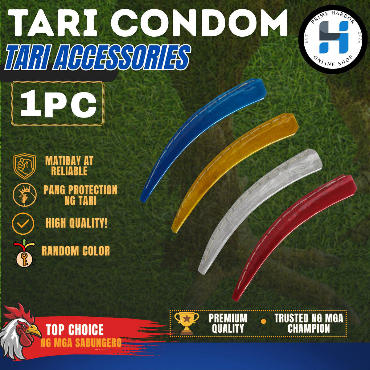 1 pc Tari Protector/Tari Condom/Tari Accessories/Gamefowl (Random Color)