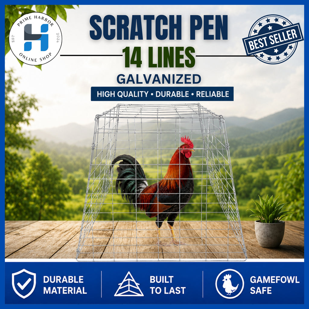 Scratch Pen 14 lines / Galvanized / Chicken Cage / Gamefowl / Kulungan ng Manok