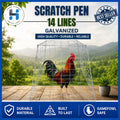 Scratch Pen 14 lines / Galvanized / Chicken Cage / Gamefowl / Kulungan ng Manok