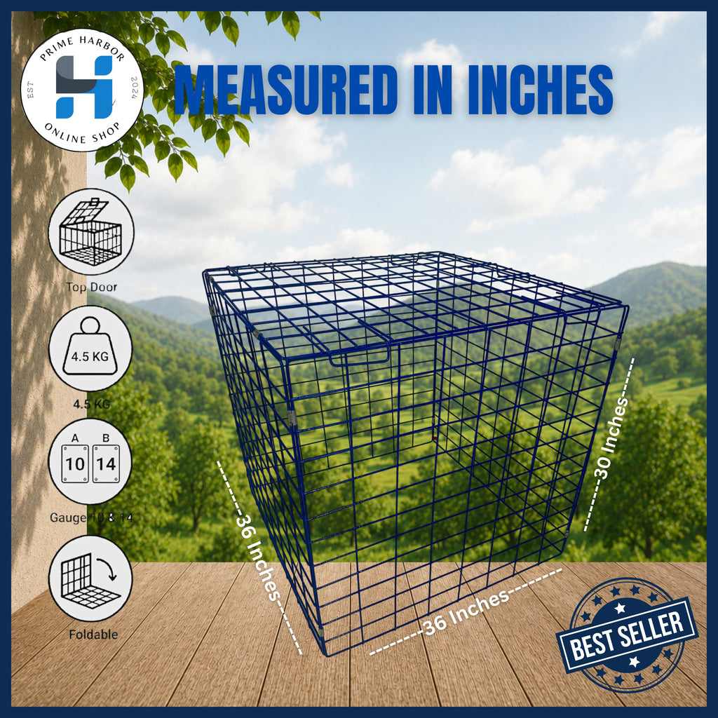 Heavy-duty Square Pen 3x3x30 / Coated Blue / Cock Cage / Gamefowl / Chicken cage / Kulungan ng Manok