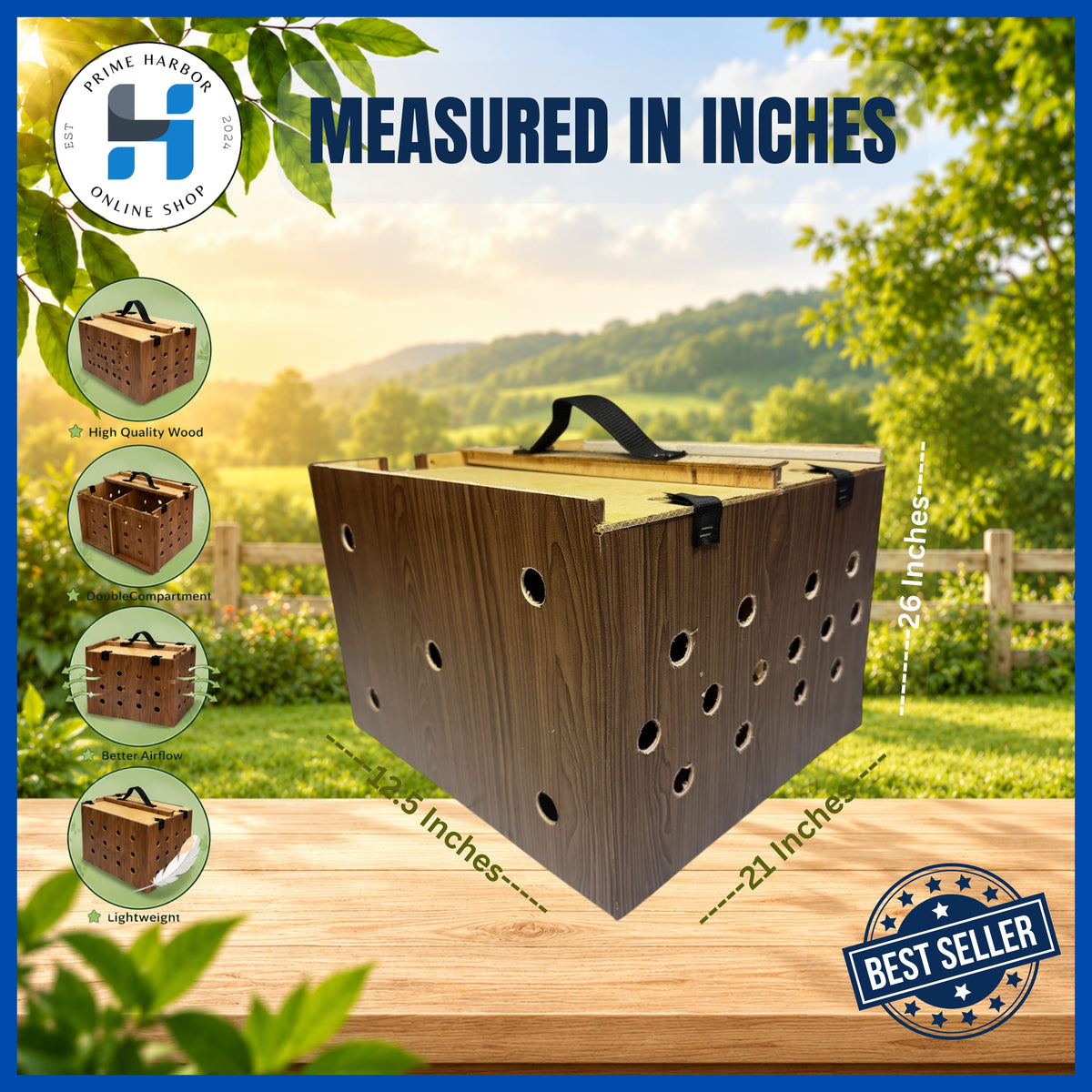 Wooden Derby Box Double / Rooster box / Random color / Pen / Kulungan ng Manok / Heavy duty / Pigeon