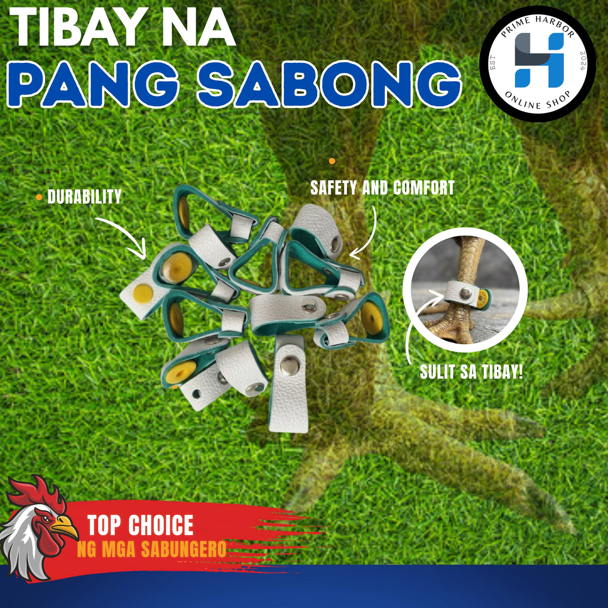 Tibak Shoe for Gamefowl /Gaffing Accessories / Tari ng Manok Panabong / Gamecock / Gamebird/ 1pc