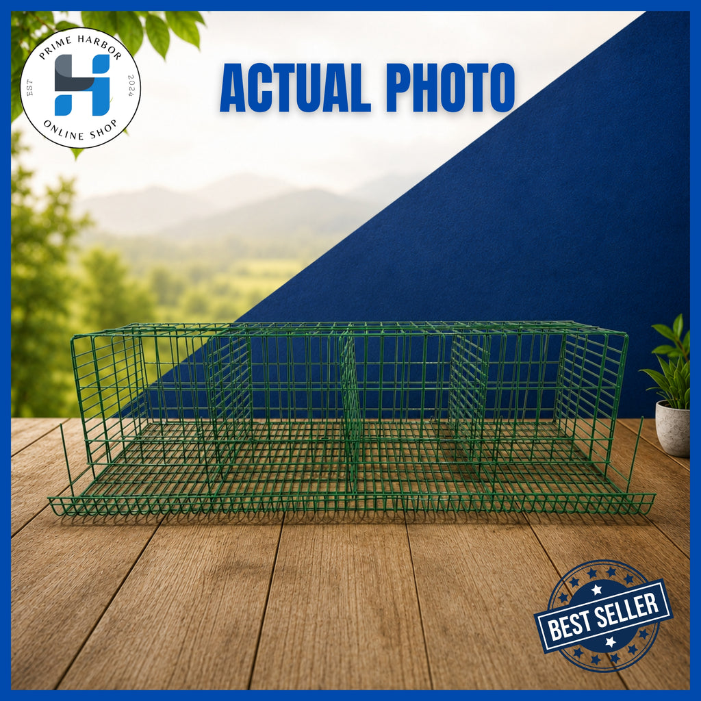 Battery Cage 4 Doors / Coated / Green / RTL / Kulungan ng manok