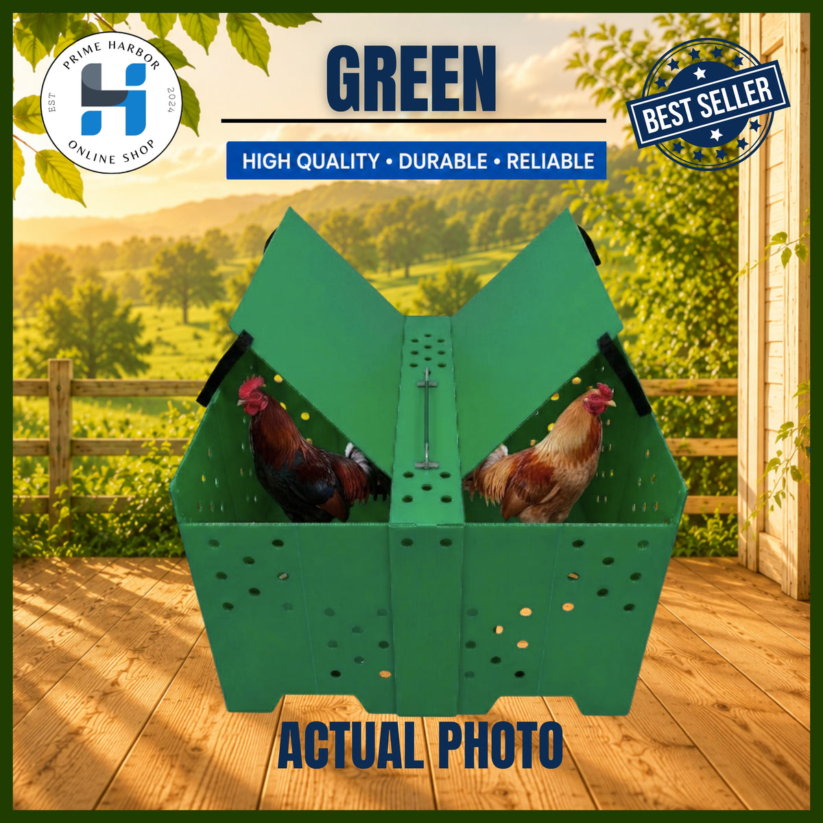 Plastic Folding Cage Double / Lightweight / Polypropylene Plastic / Kulungan ng manok