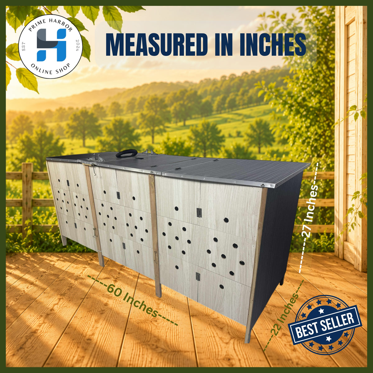 Premium Wooden Folding Cage Triple / Heavy Duty / Derby box / Kulungan ng Manok