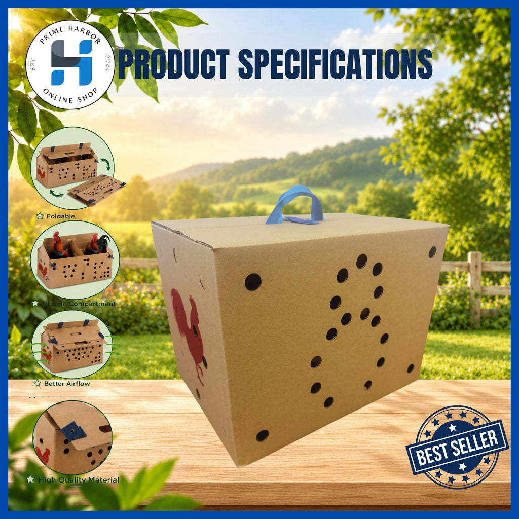 Derby Box Double Carton /Carrier cage/travel box / Kulungan ng manok/ Collapsible / Pigeon box