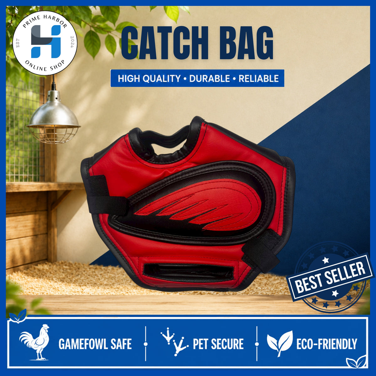 Catch Bag for Game Fowl / German Leather / Sabong ng manok / High Quality