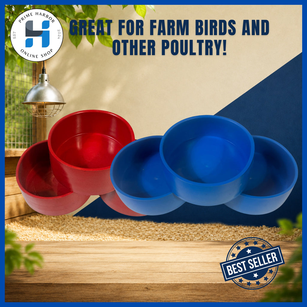 Rubber Pot Medium & Large Chicken, Bird, Pigeon, Cat, Dog, Hamster, Rabbit/Drinking/Feeding Cup/Bowl