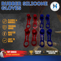 Rubber Gloves Silicone / Blue & Red / Fighting gloves /Chicken gloves/Cock Sparing /Sabong/Game fowl