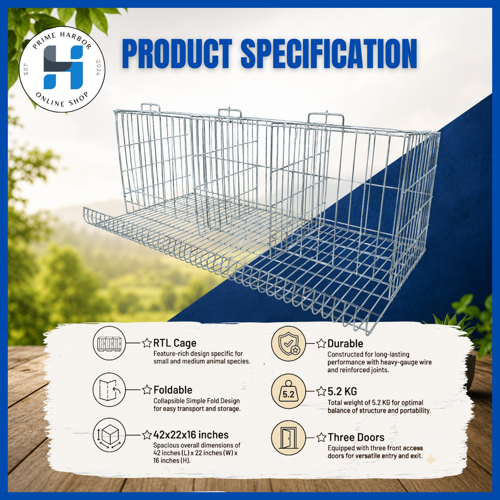 Battery Cage 3 Doors / Galvanized / RTL / Kulungan ng manok