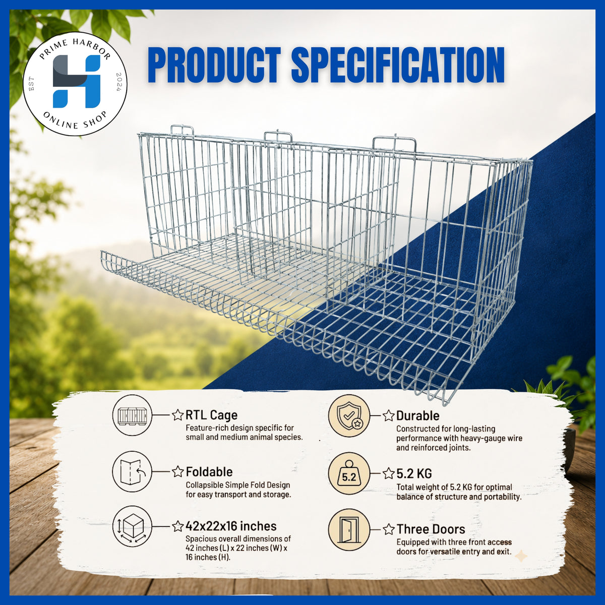 Battery Cage 3 Doors / Galvanized / RTL / Kulungan ng manok