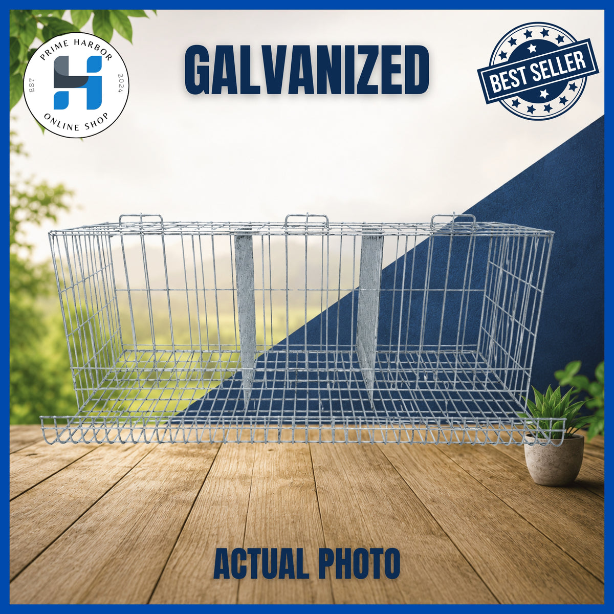 Battery Cage 3 Doors / Galvanized / RTL / Kulungan ng manok
