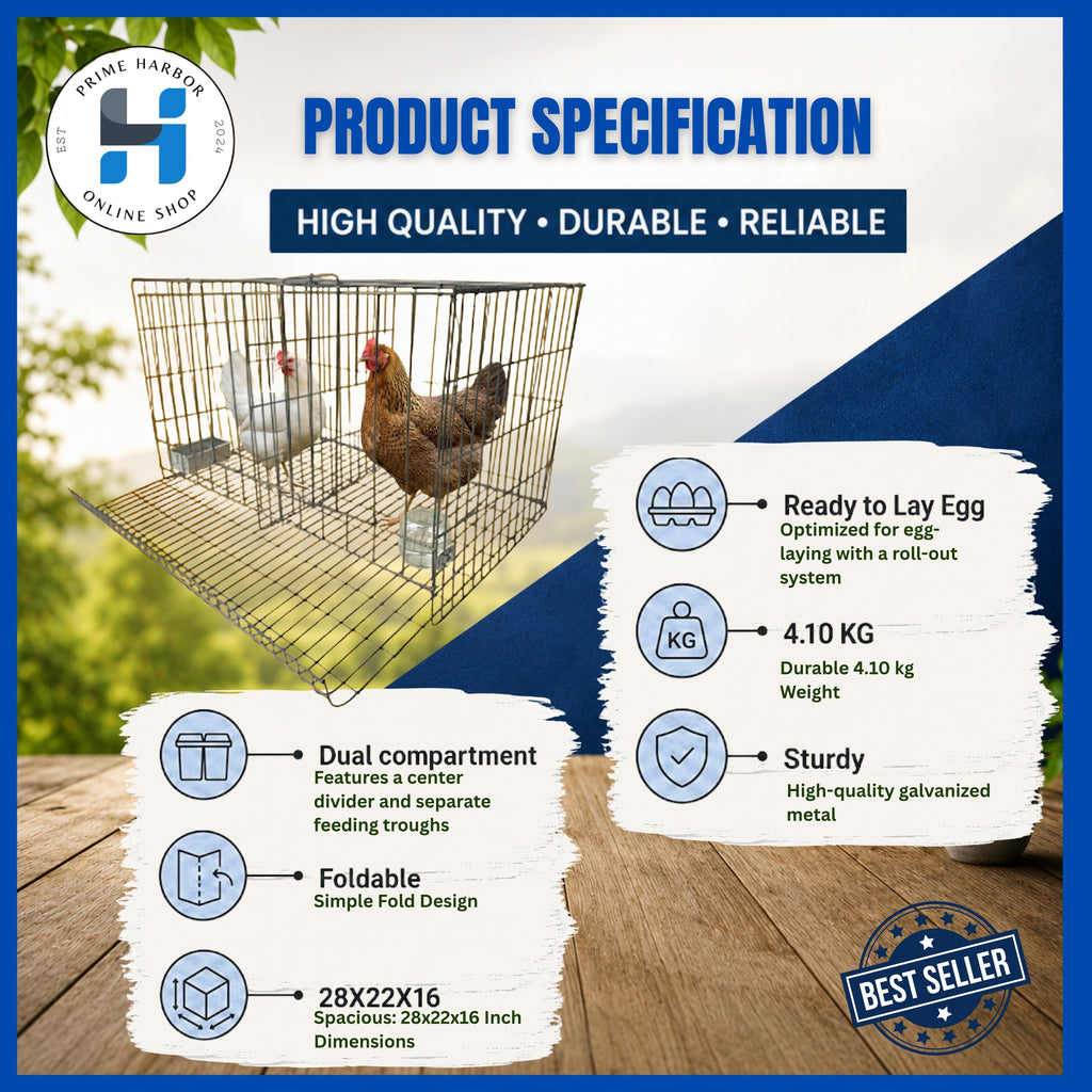 Battery Cage 2 doors / Galvanized / RTL / Kulungan ng manok