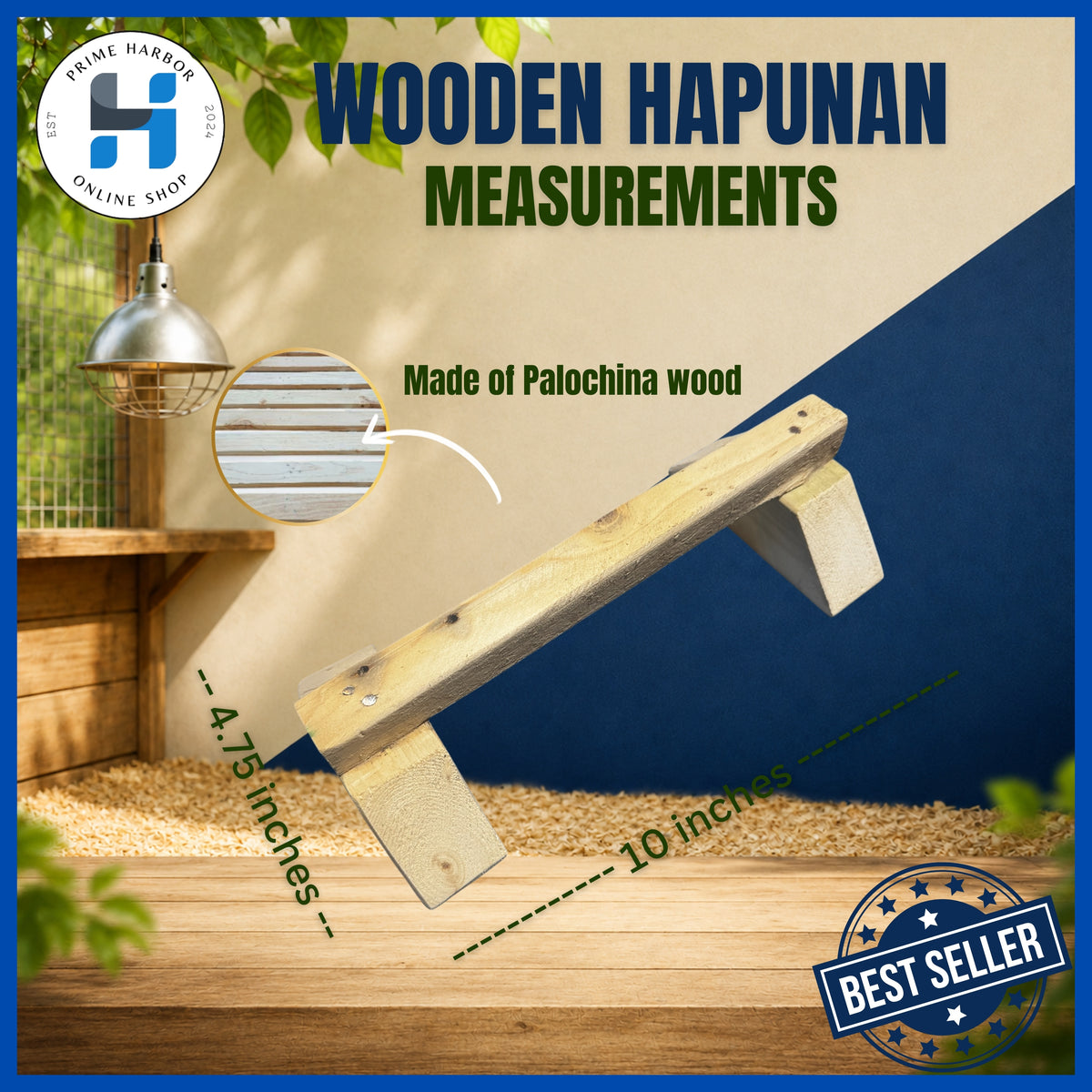 Wooden Hapunan / Dapuan / Apakan ng Manok / Gamefowl / Palochina Wood