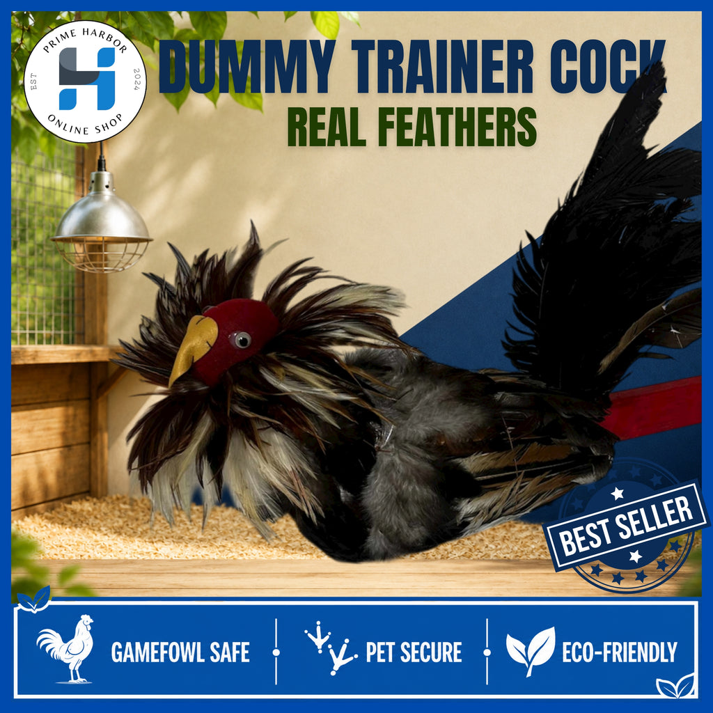 Dummy training cock made with real rooster feathers / Dummy cock / Training cock / Derby / Sabong