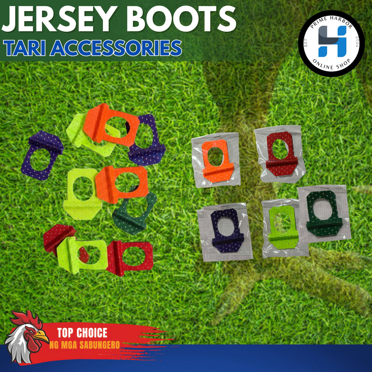 Jersey Boots/Tari Accessories/Gamefowl/Panabong/3pcs per pack