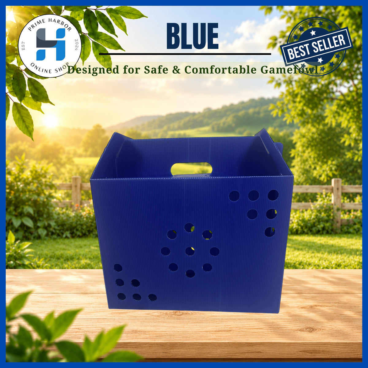 Derby box single / Random color / Collapsible / Cock box / Game fowl / carrier/ kulungan ng manok