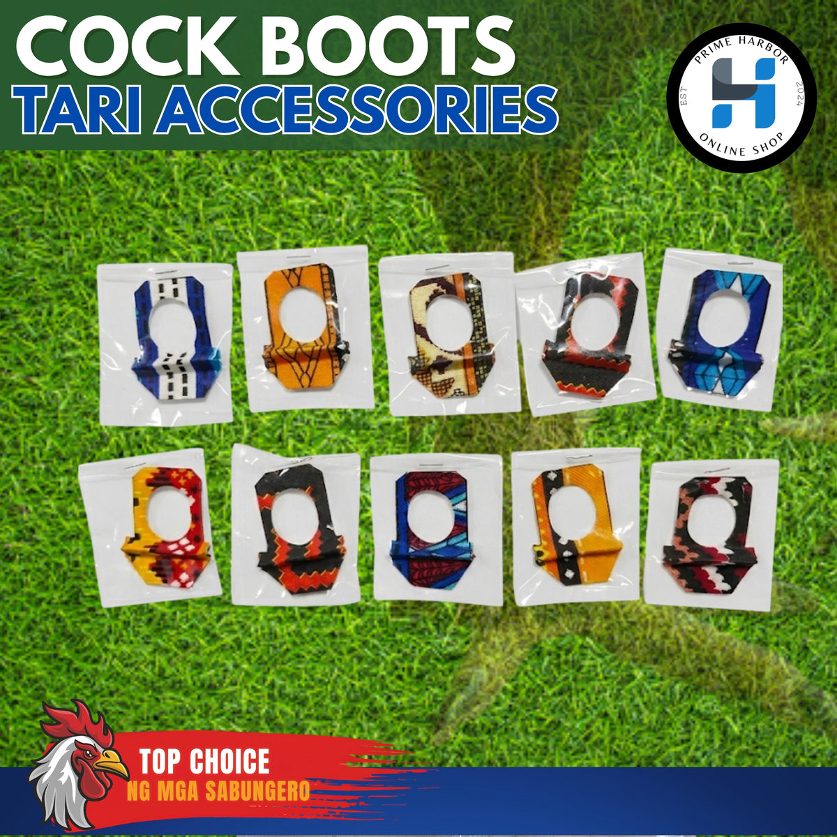 Cock Boots for Gamefowl/Panabong/Tari/Gaffing Accessories/3 pcs per pack