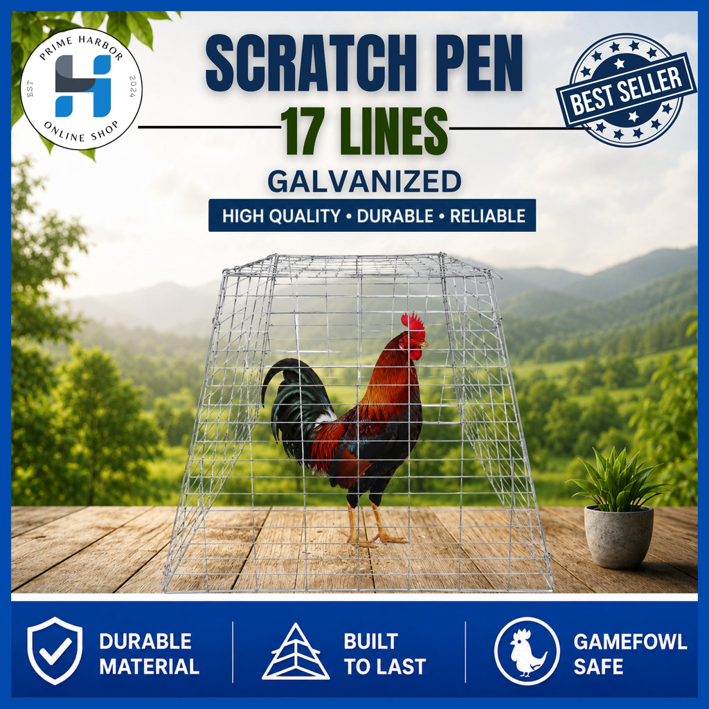 Scratch Pen 17 Lines / Galvanized / Gamefowl / Chicken Cage / Kulungan ng manok