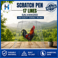 Scratch Pen 17 Lines / Galvanized / Gamefowl / Chicken Cage / Kulungan ng manok