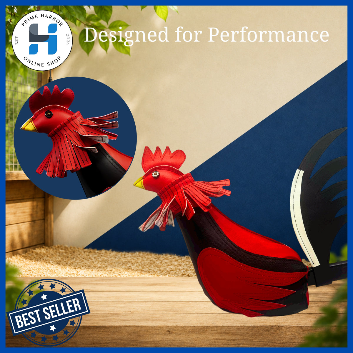 Premium Dummy Training Cock / German Leather /Catch bag / Feather Cock /Rooster/ Sabong ng manok