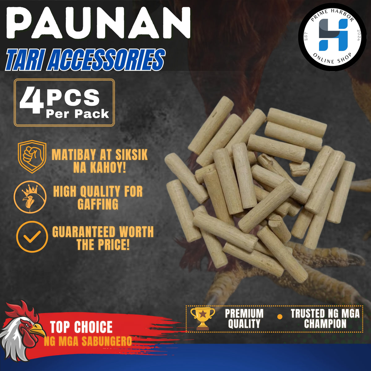Paunan/Kalang/Gamefowl/Panabong/Gaffing Accessories/ 5 pcs per pack