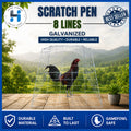 Scratch Pen 8 lines / Galvanized / Gamefowl / Chicken Cage / Kulungan ng manok